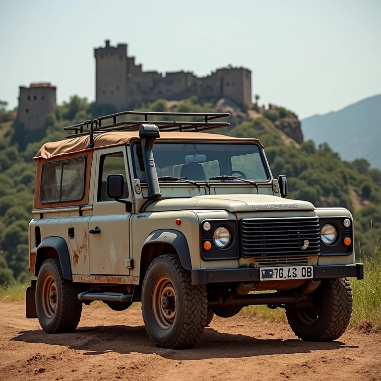 4x4 perto das ruínas da Fortaleza, Chapada.
