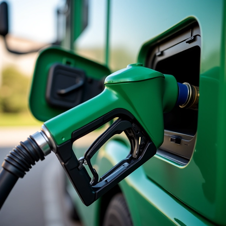 Abastecendo motor diesel moderno com biodiesel.
