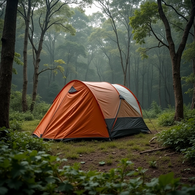 Barraca Gazelle T4 Plus Pop-Up montada em clareira na Serra da Mantiqueira.