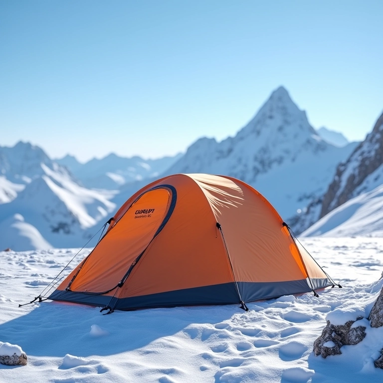 Barraca NatureHike Cloud Up 2 em expedição de alta altitude.