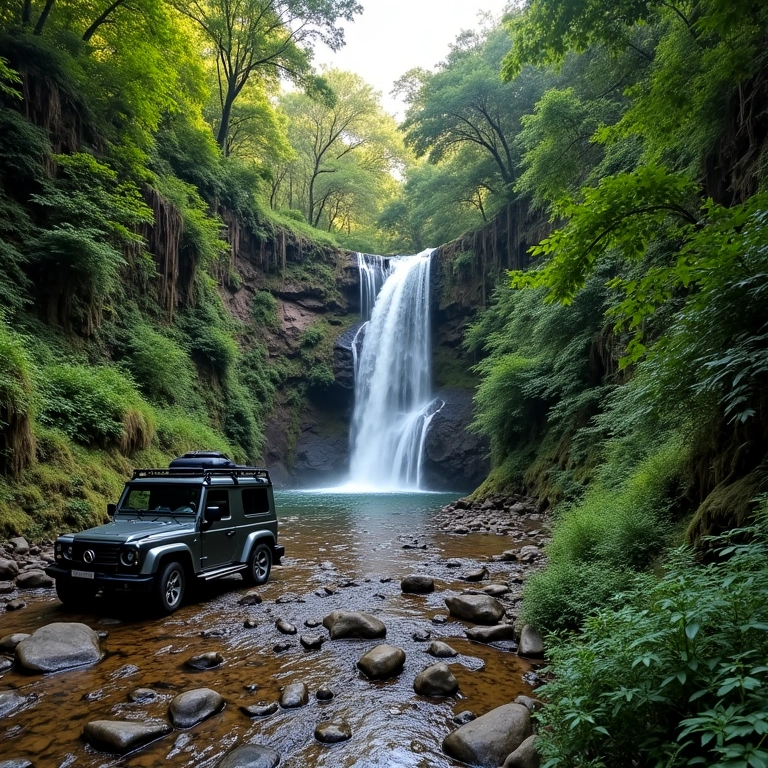 Cachoeira escondida no Circuito das Cachoeiras, Chapada.