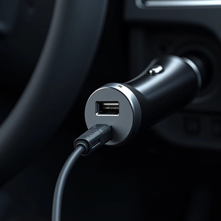 Carregador veicular com duas portas USB Power Delivery 3.0.