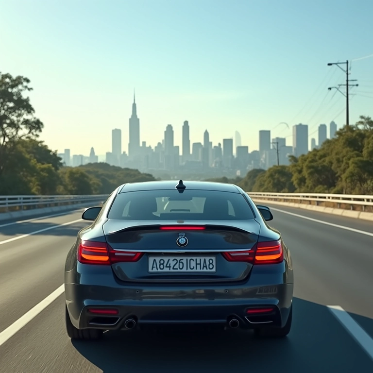 Carro de outro estado entrando em São Paulo.