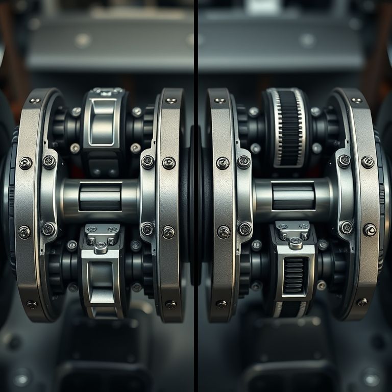Comparação entre diferencial autoblocante e blocante.
