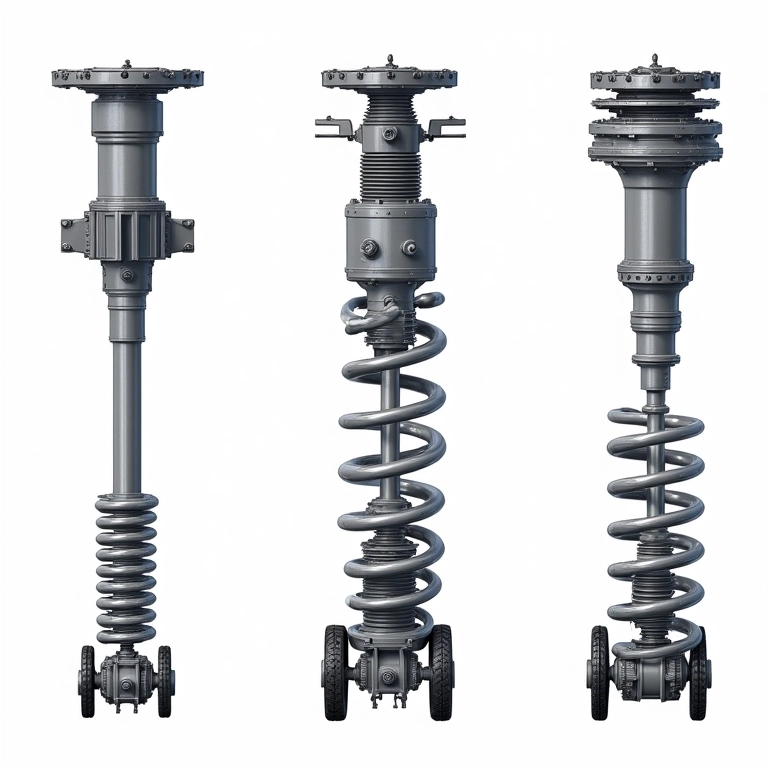 Comparativo de diferentes sistemas de suspensão off-road.
