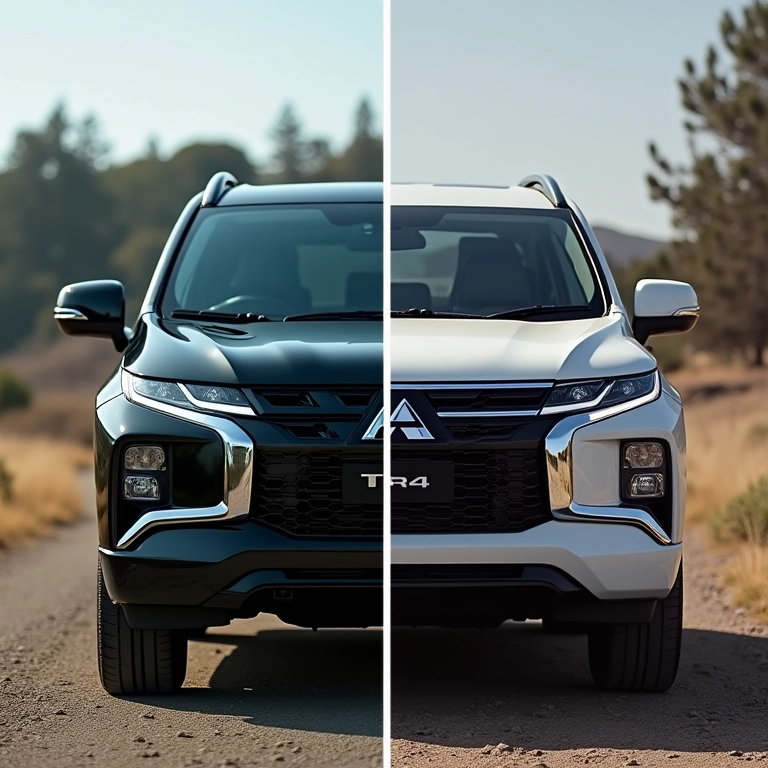 Comparativo visual: Pajero TR4 vs Tracker.