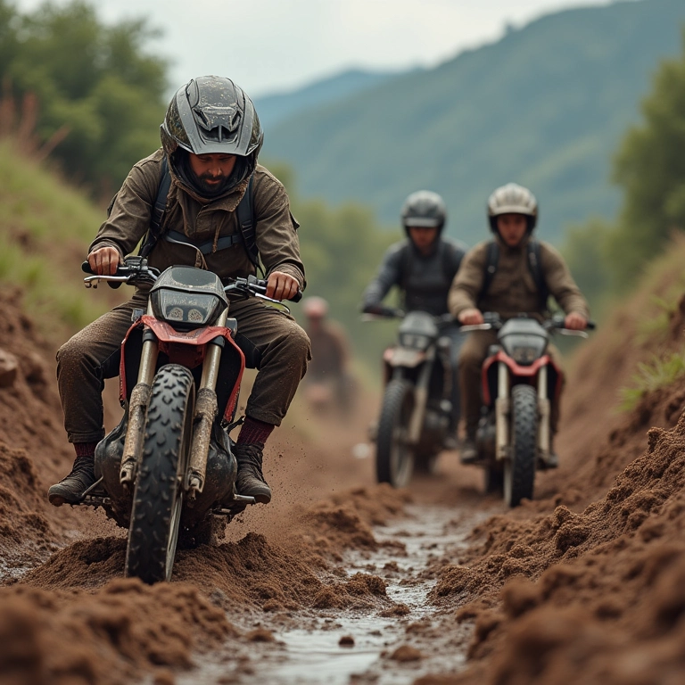 Curso de pilotagem off-road.