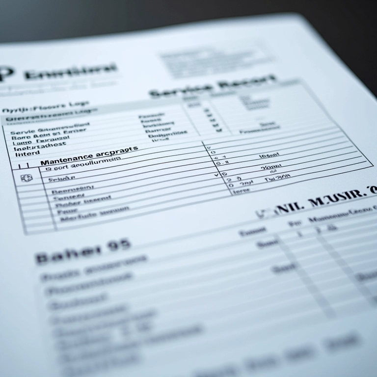 Detalhe do histórico de manutenção de um Fiat Palio usado.