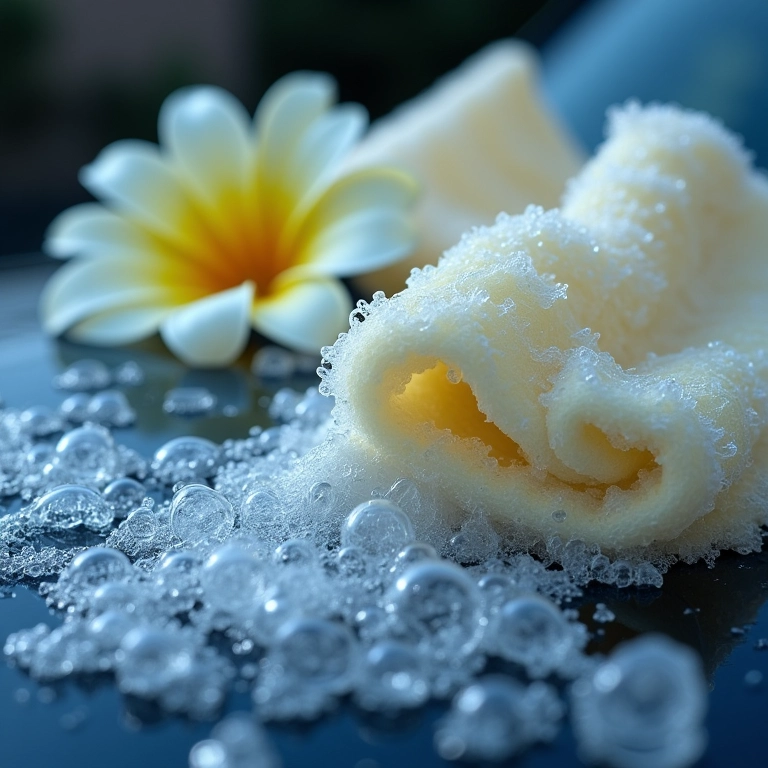 Detergente de cozinha ao lado de ferramentas de lavagem de carro.