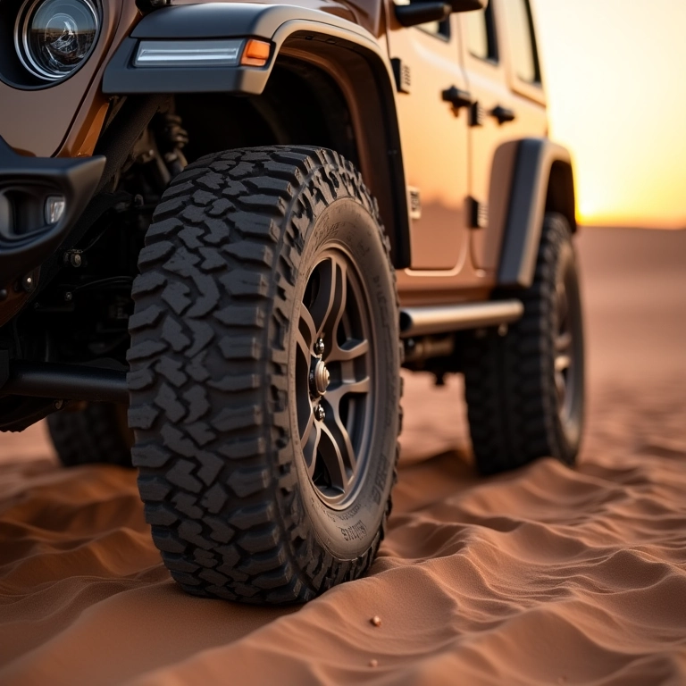 Dica extra: ajustando a pressão dos pneus para melhor tração na areia.