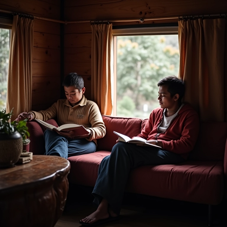 Duas pessoas confortavelmente dentro da Arpenaz 2.