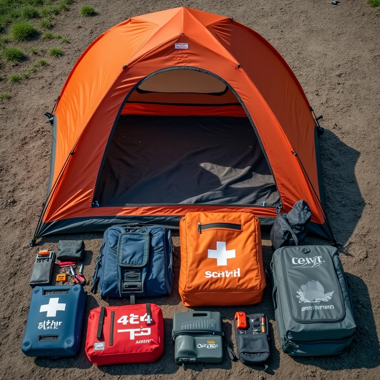Equipamentos essenciais para camping 4x4: segurança em primeiro lugar.