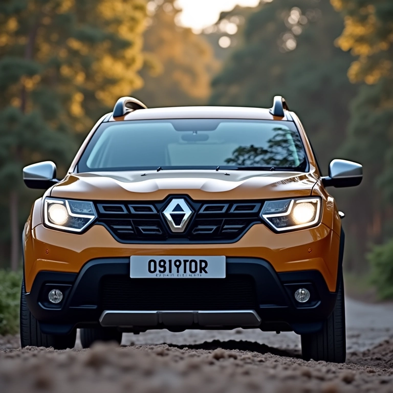 Etiquetas de preço do Duster e TR4 sendo comparadas.