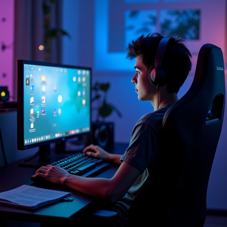 Gamer jogando online com baixa latência usando Oi Banda Larga.