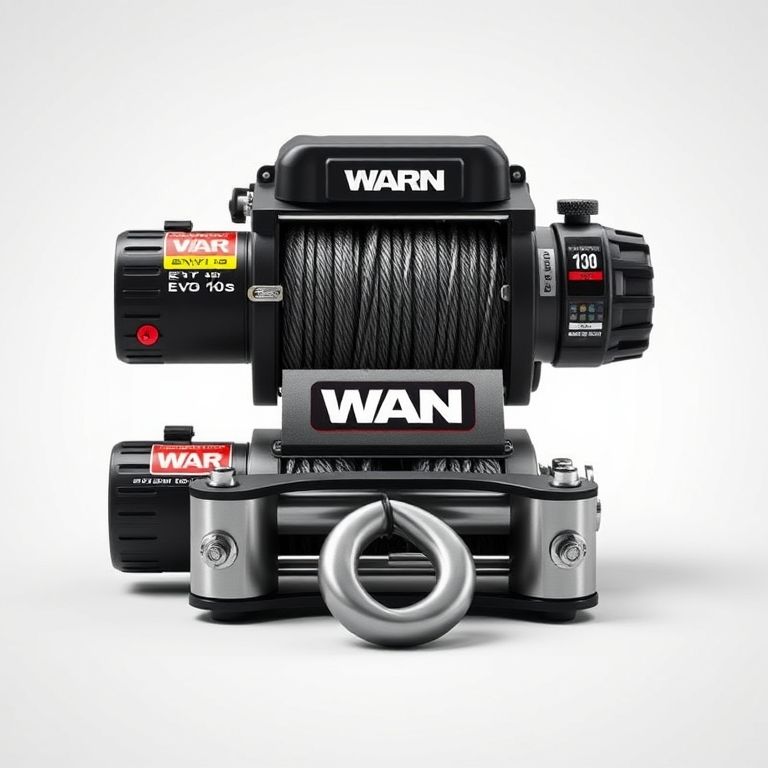 Guincho Elétrico WARN VR EVO 10-S para veículos 4x4.