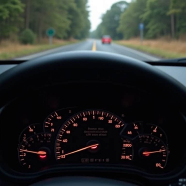 Indicador de DRL no painel de um 4x4.