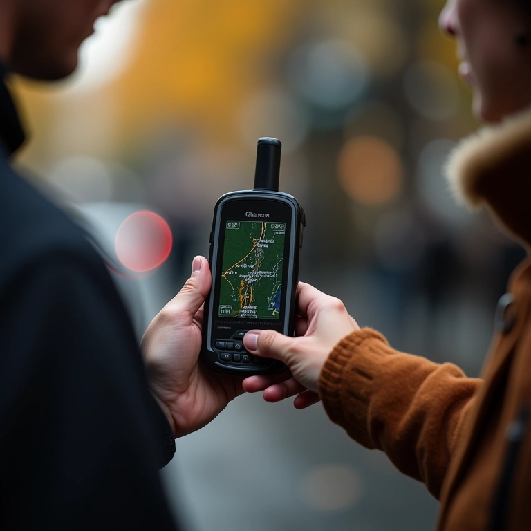 Interface intuitiva e fácil de usar do GPS.