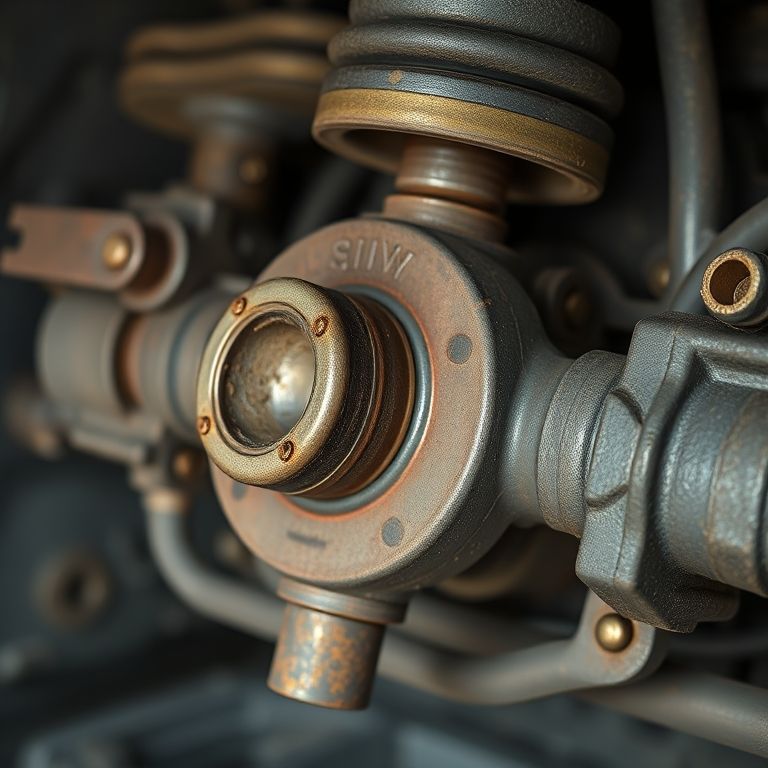 Junta homocinética enferrujada por falta de lubrificação.