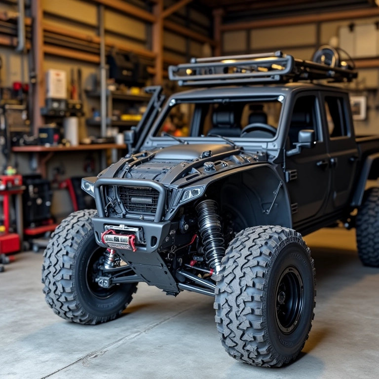 Kit de suspensão completo para uso off-road.