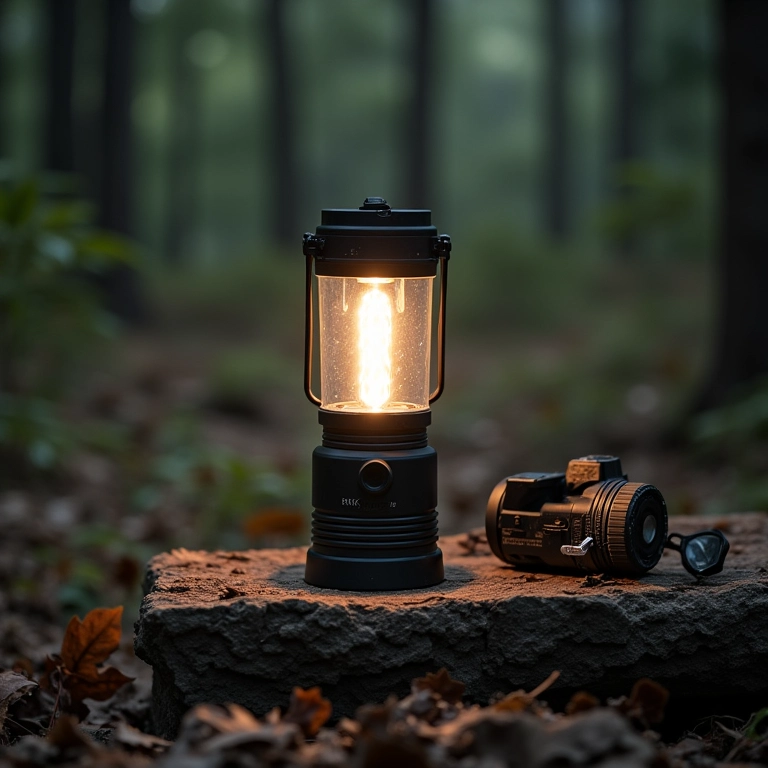 Lanterna Lampião 2 em 1 Tático Militar Recarregável USB.