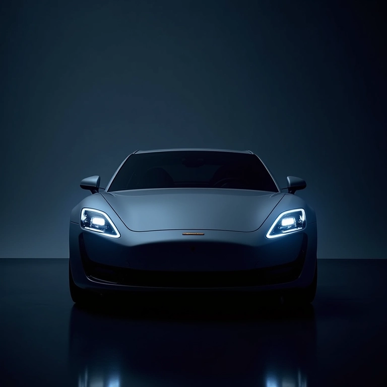 Luzes DRL Osram LEDriving instaladas em carro moderno.