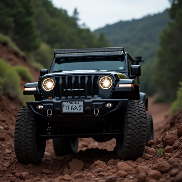Magellan TRX7 em um Jeep Wrangler.