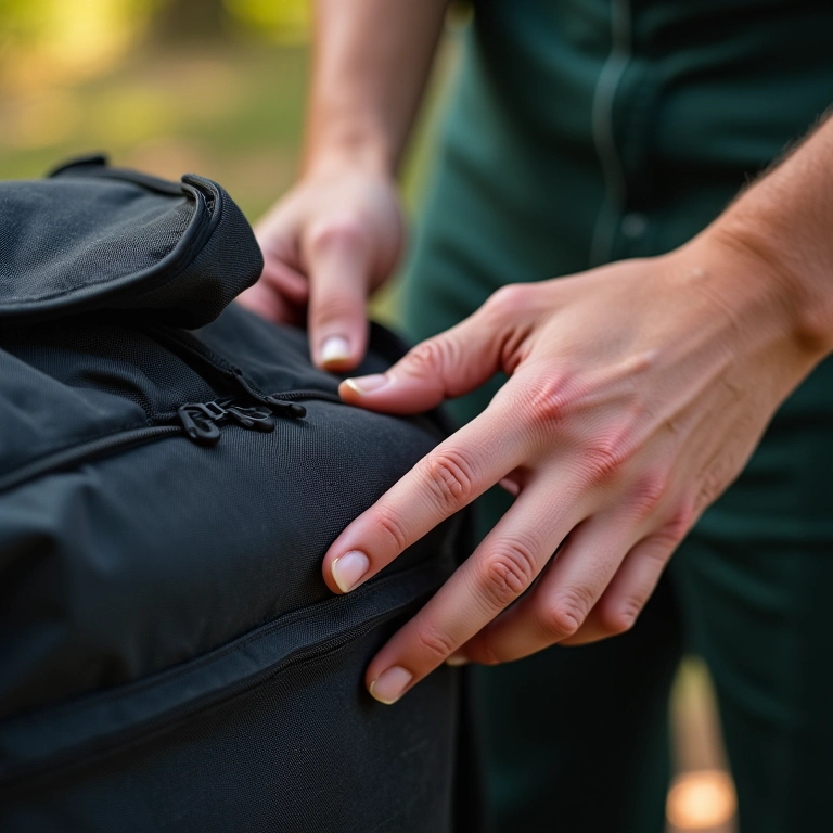 Manutenção e limpeza de uma mochila cargueira.