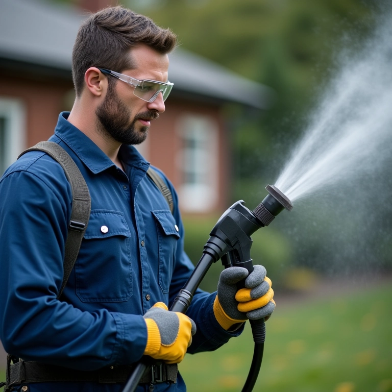 Manutenção e segurança da lavadora de alta pressão.