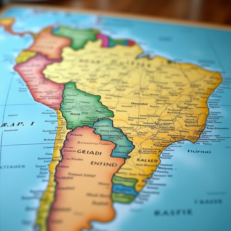 Mapa do Brasil com rotas destacadas para aventuras 4x4.