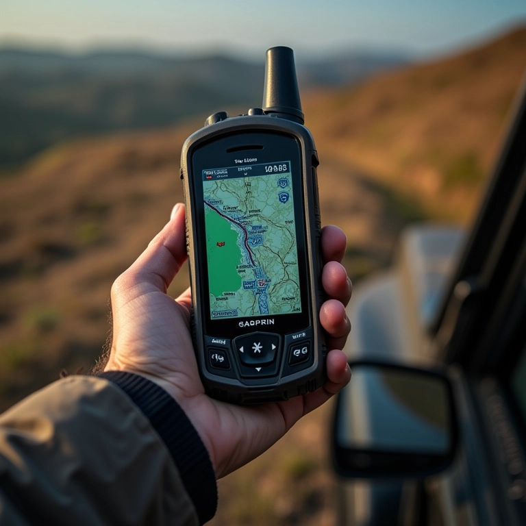 Navegação e orientação cruciais em trilhas off-road com mapa e bússola.