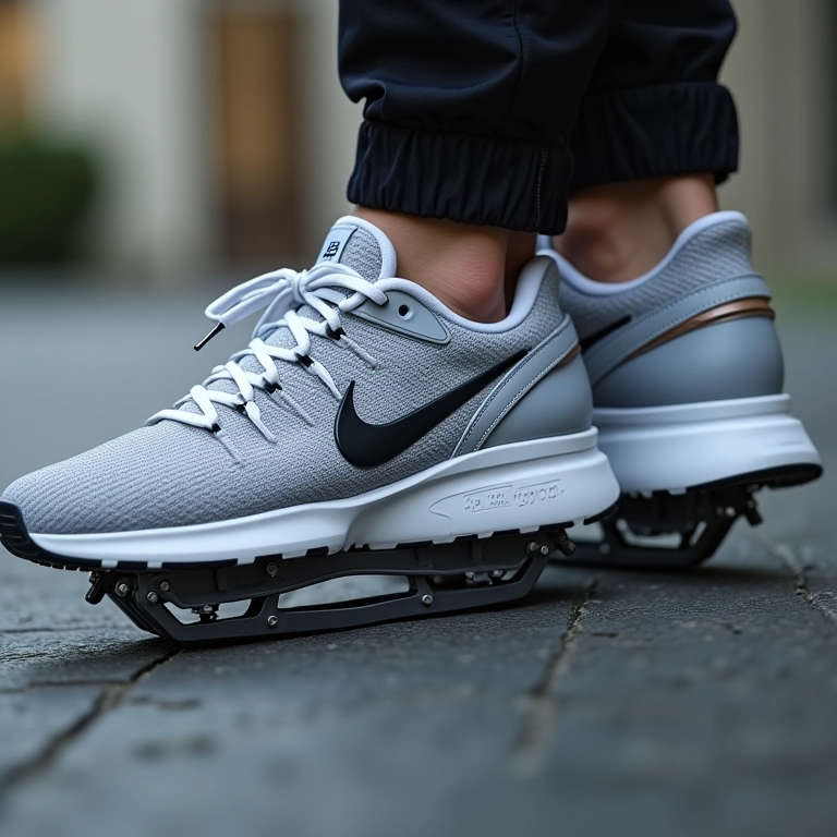 Nike Revolution 6 nos pedais, design moderno e flexível.