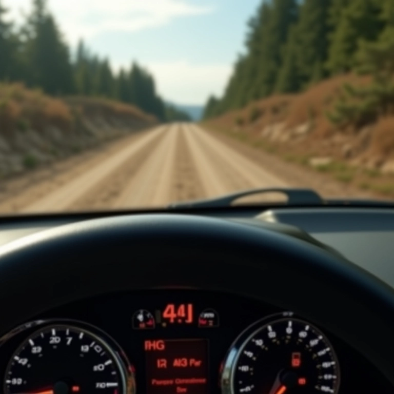 Painel de um veículo 4x4 com o modo 4H ativado.