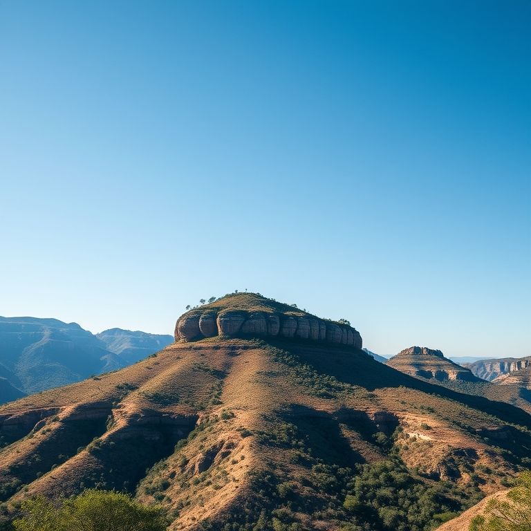 Paisagem da Chapada Diamantina na estação seca.