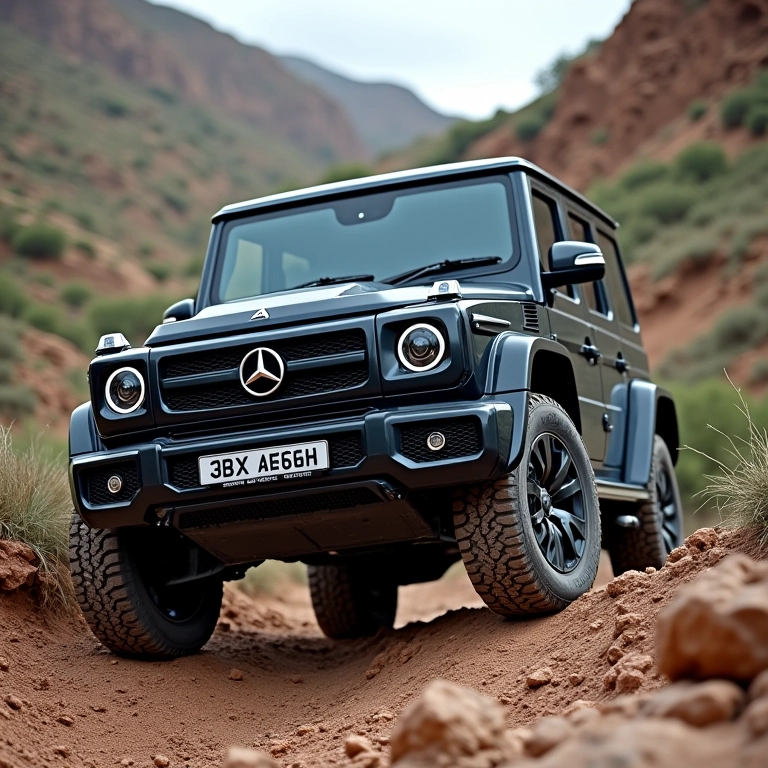 Pajero TR4 subindo trilha off-road rochosa.