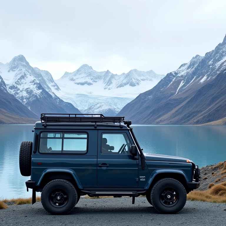 Paraíso gelado na Patagônia Chilena explorado em veículo 4x4.