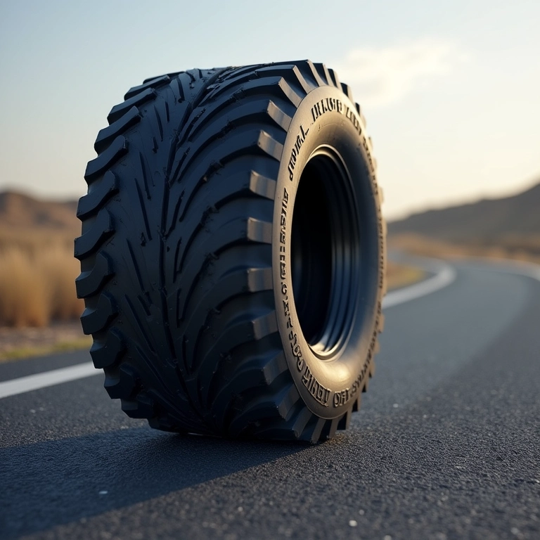 Pneu de Duster rodando em asfalto.