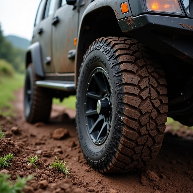 Pneus BFGoodrich All-Terrain T/A KO2 em um veículo 4x4 na Serra do Cipó.