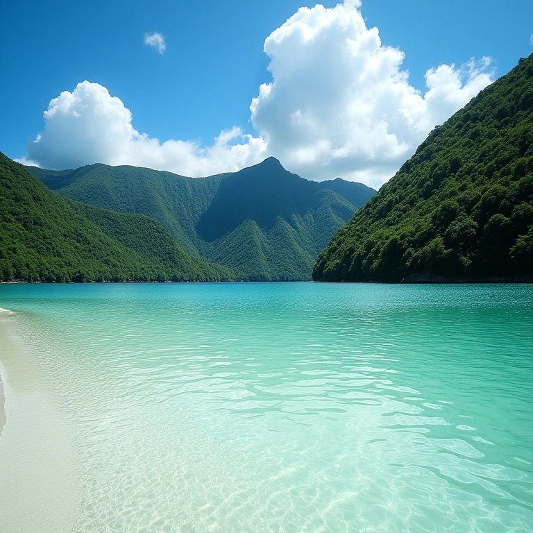 Praia paradisíaca em Ilha Grande, RJ.