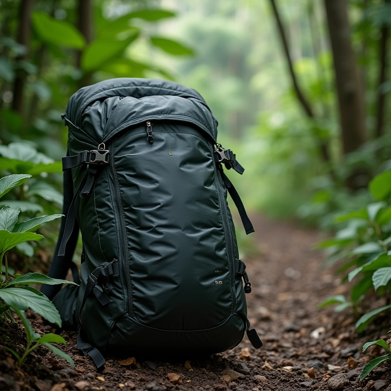 Saco de dormir compacto para backpacking.