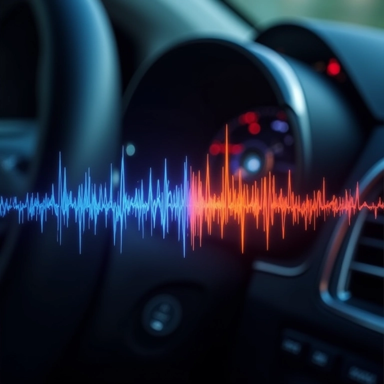 Sistema de som automotivo com megacapacitor tocando música.