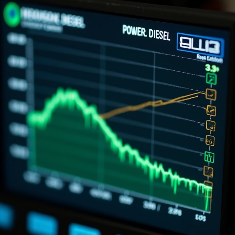 Teste de dinamômetro: menor poder calorífico do biodiesel.