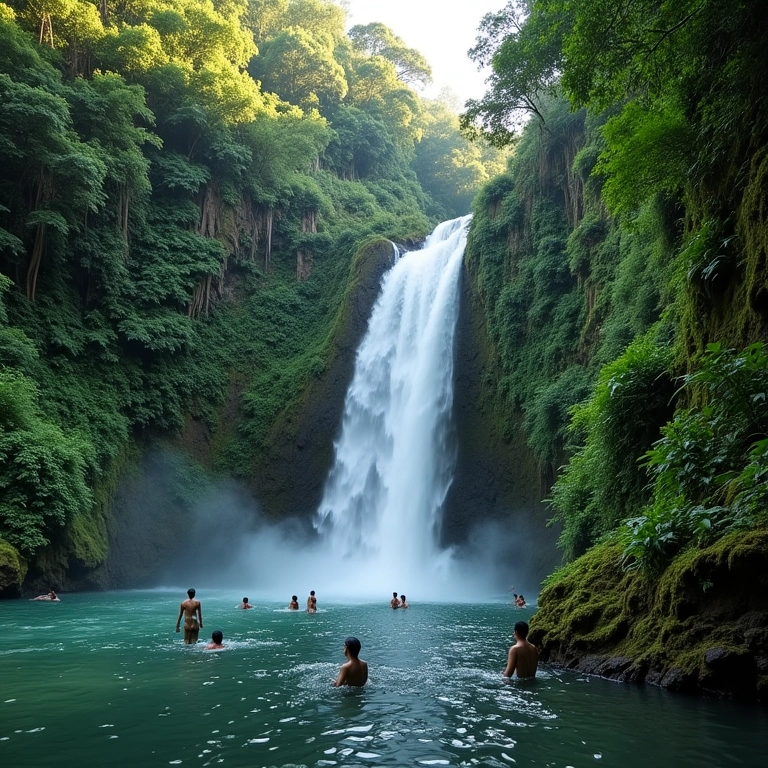 Vista deslumbrante da Cachoeira Grande na Serra do Cipó.
