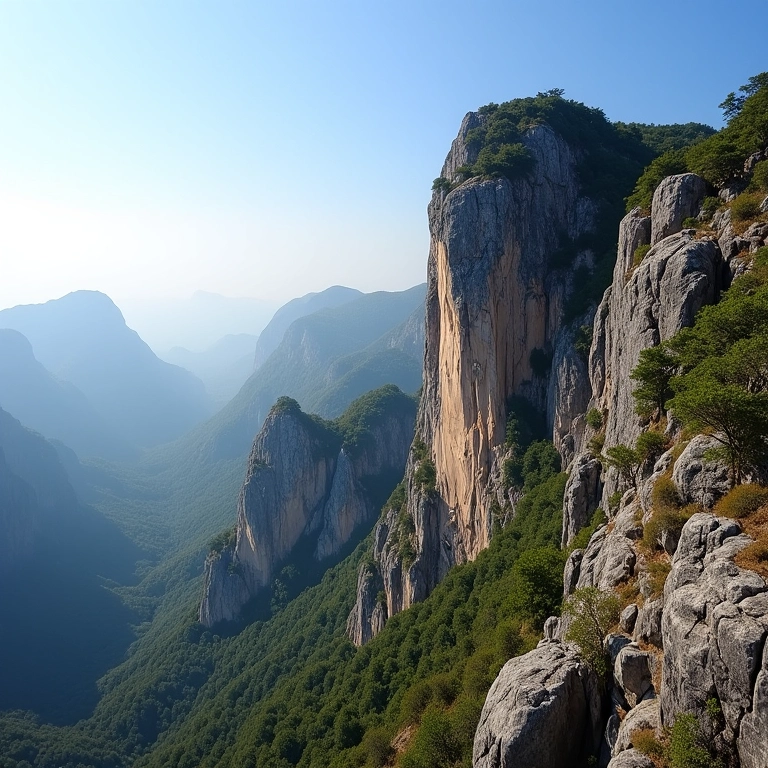 Vista panorâmica do Cânion das Bandeirinhas na Serra do Cipó.