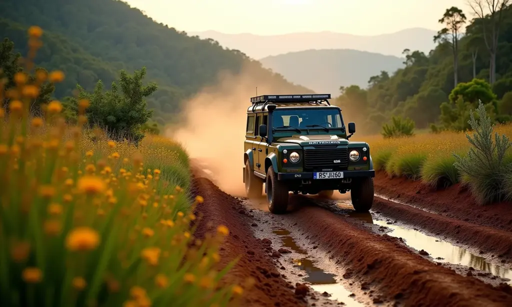 Aventura 4x4 em trilha off-road na Serra Catarinense, Anitápolis SC.