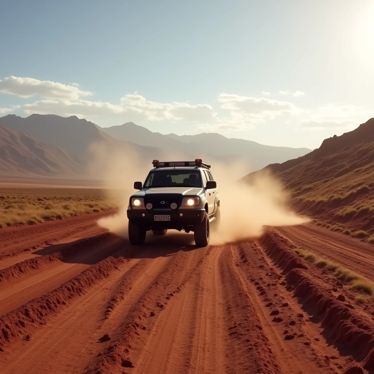 Aventura 4x4 no Atacama após a chuva.