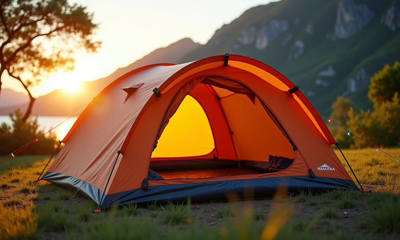 Barraca Nautika Falcon 4 em camping brasileiro, robusta e resistente.