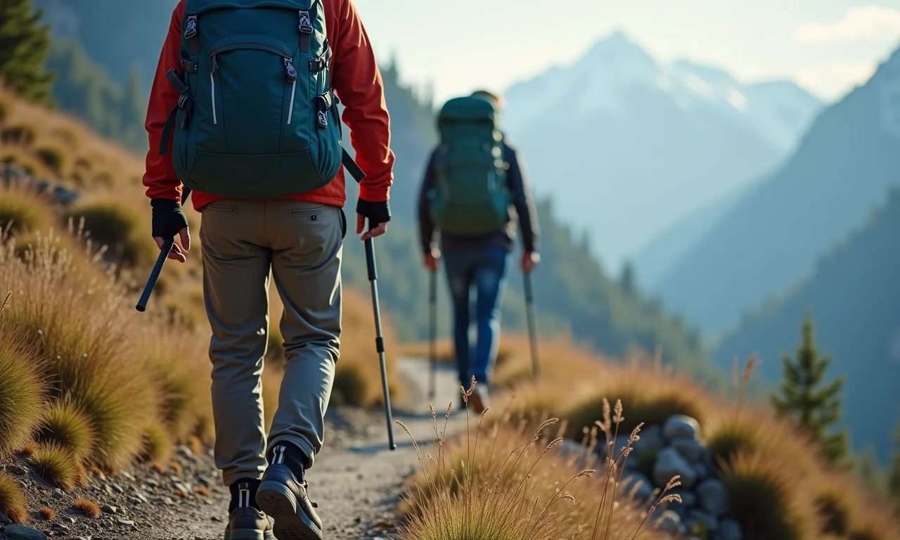 Bota de cano alto para trilha com carga pesada.