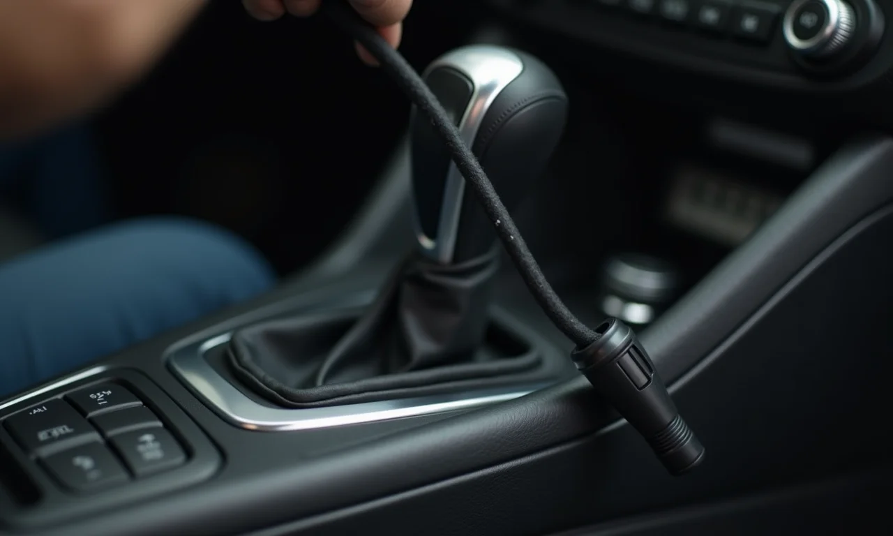 Cabos de câmbio desregulados ou danificados.