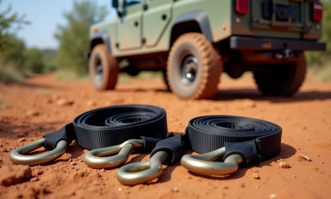 Cintas de reboque e manilhas para resgate em trilha 4x4 em Caconde, SP.