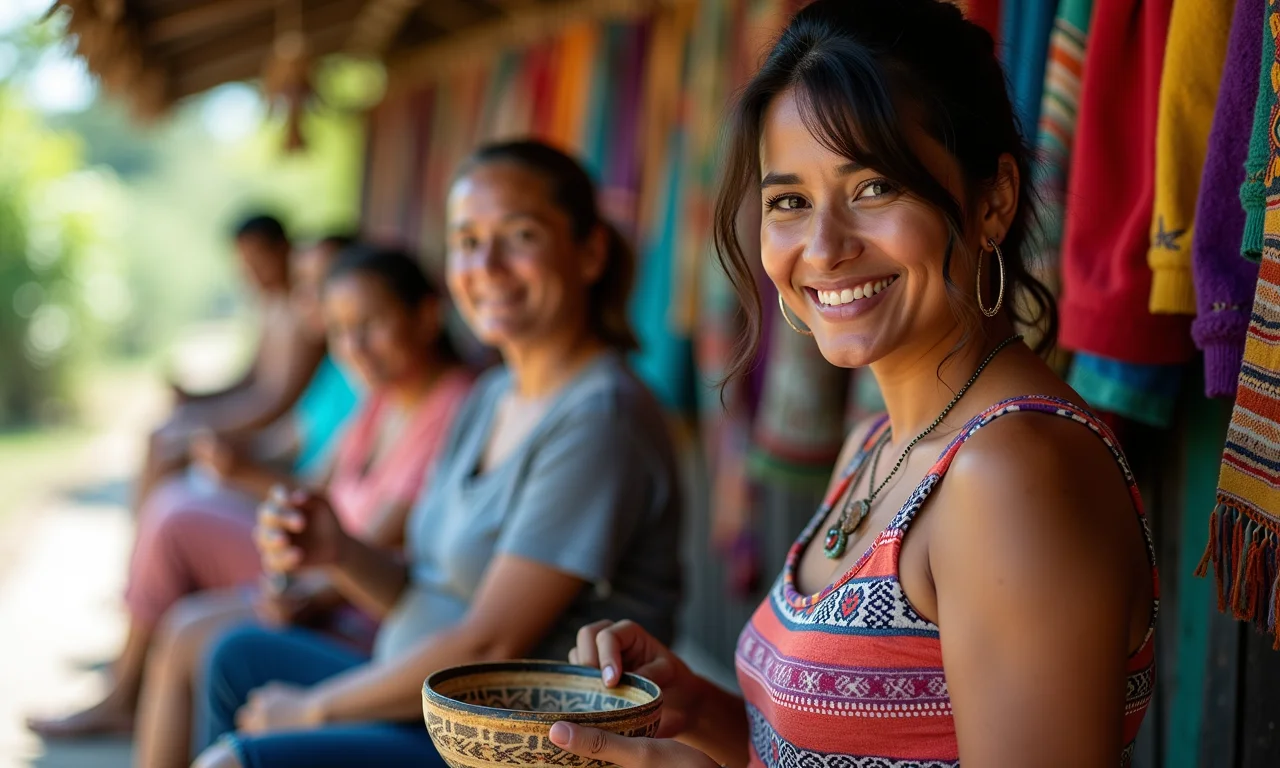 Comunidades ribeirinhas e artesanato local.